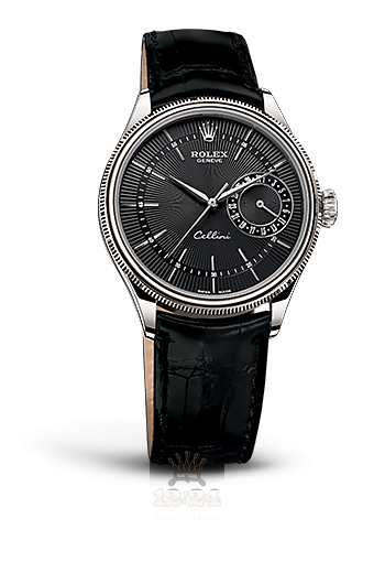 Rolex Cellini Date Watch 50519-0007 39 mm White gold Case Black Dial
