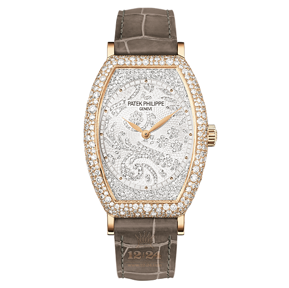 Patek Philippe Gondolo Watch 7099R-001 30 mm Pink gold Case White Silver Dial