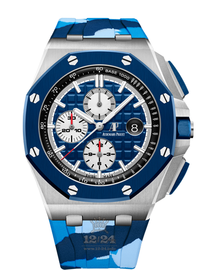Audemars Piguet Royal Oak Offshore Watch 26400SO.OO.A335CA.01 44 mm Stainless steel Case Dark blue Dial