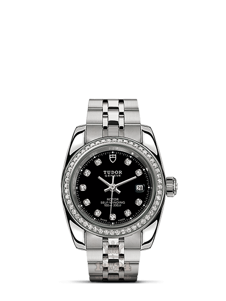 Tudor Classic Watch M22020-0007 28 mm Stainless steel Case Black Dial