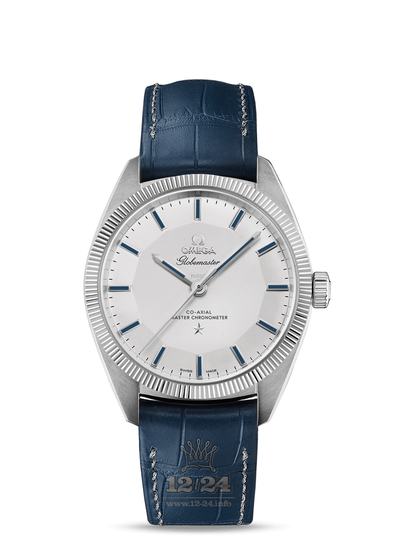 Omega Globemaster Watch 130.93.39.21.99.001 39 mm Platinum Case Gray Dial