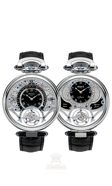 Bovet Fleurier Grandes Complications Watch AIQPR004 46 mm White gold Case Black Dial