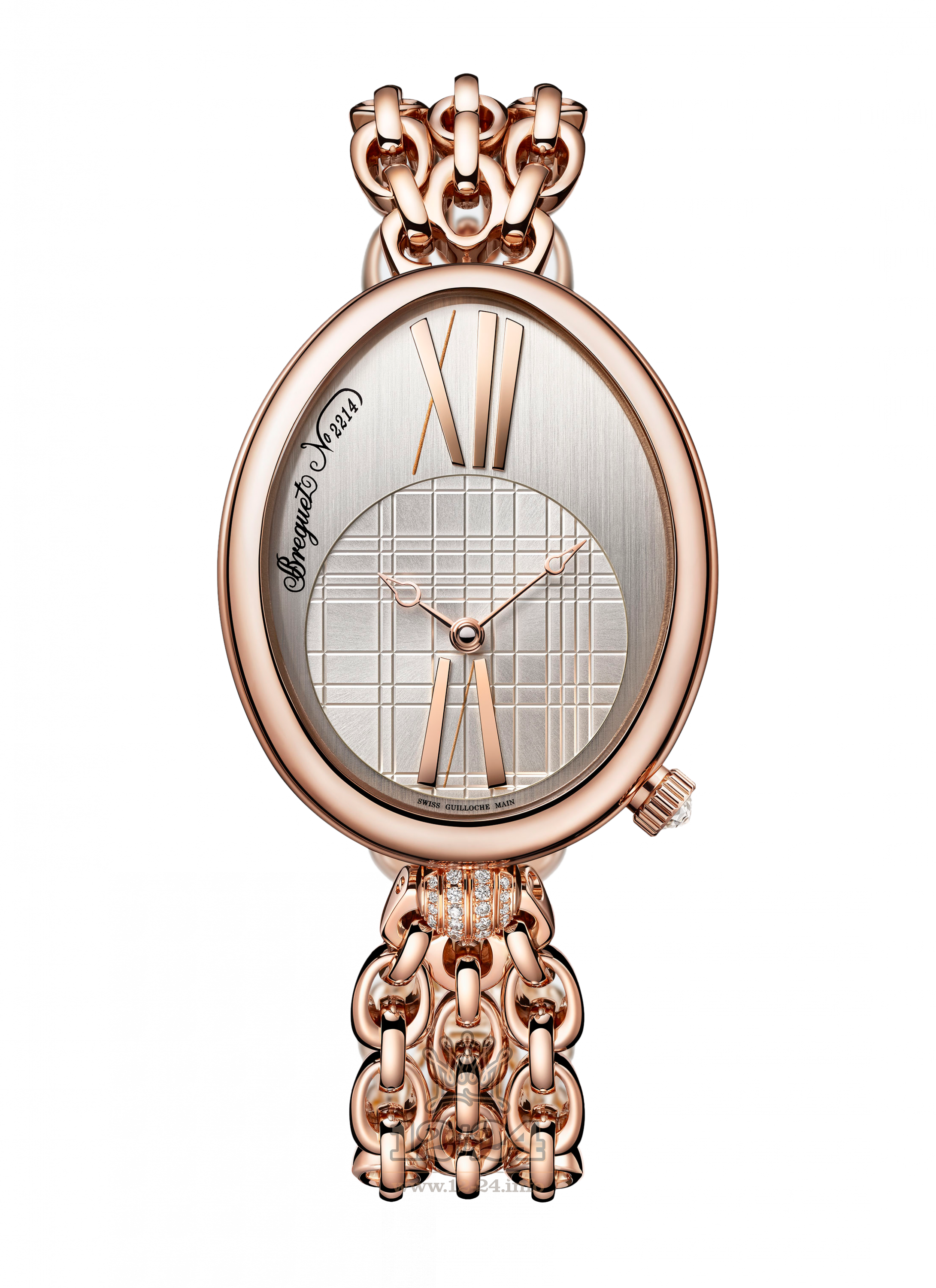 Breguet Reine de Naples Watch 8968BR/11/J50 0D00 43 mm Pink gold Case Gray Silver Dial
