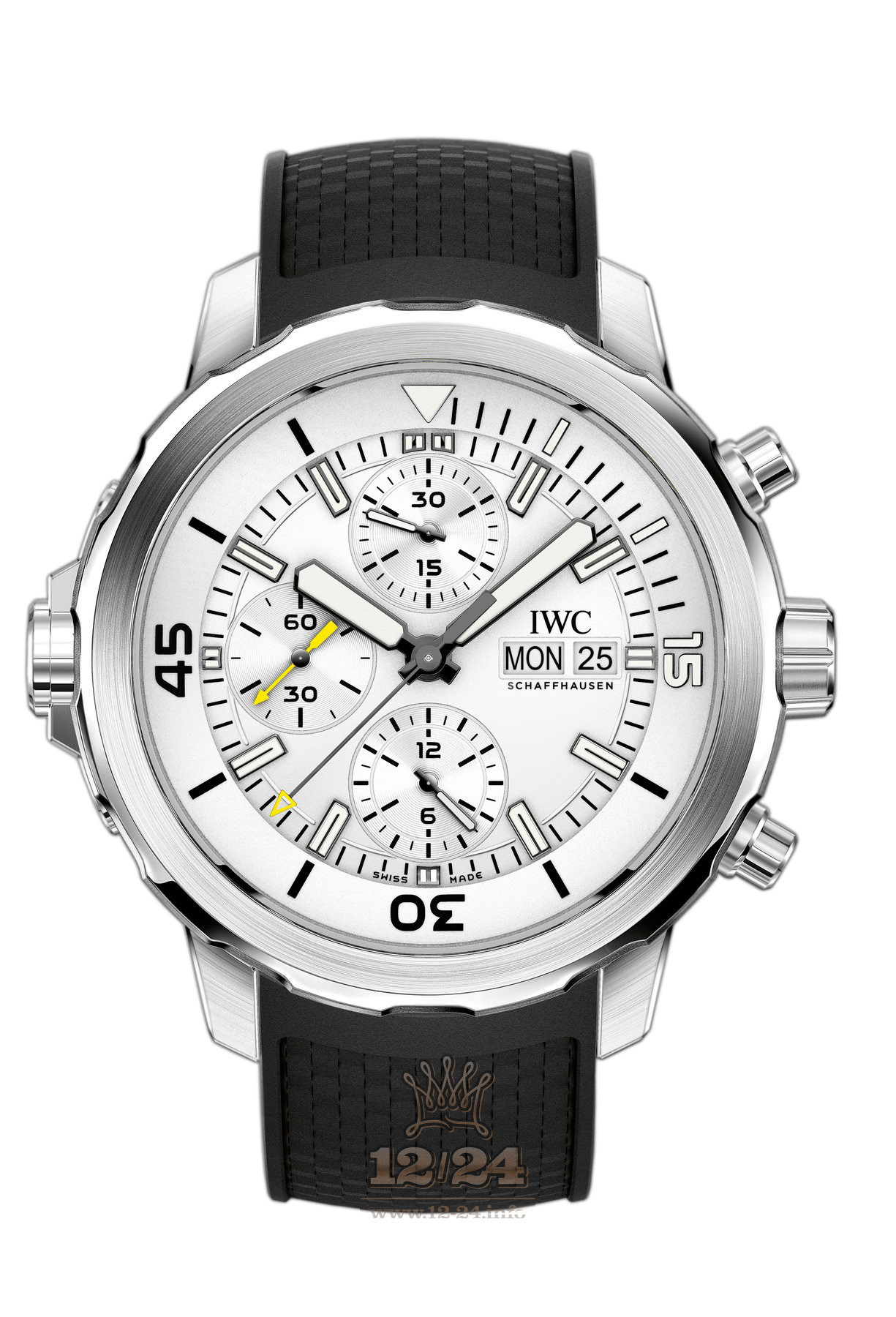 IWC Aquatimer Watch IW376801 44 mm Stainless steel Case Silver Dial