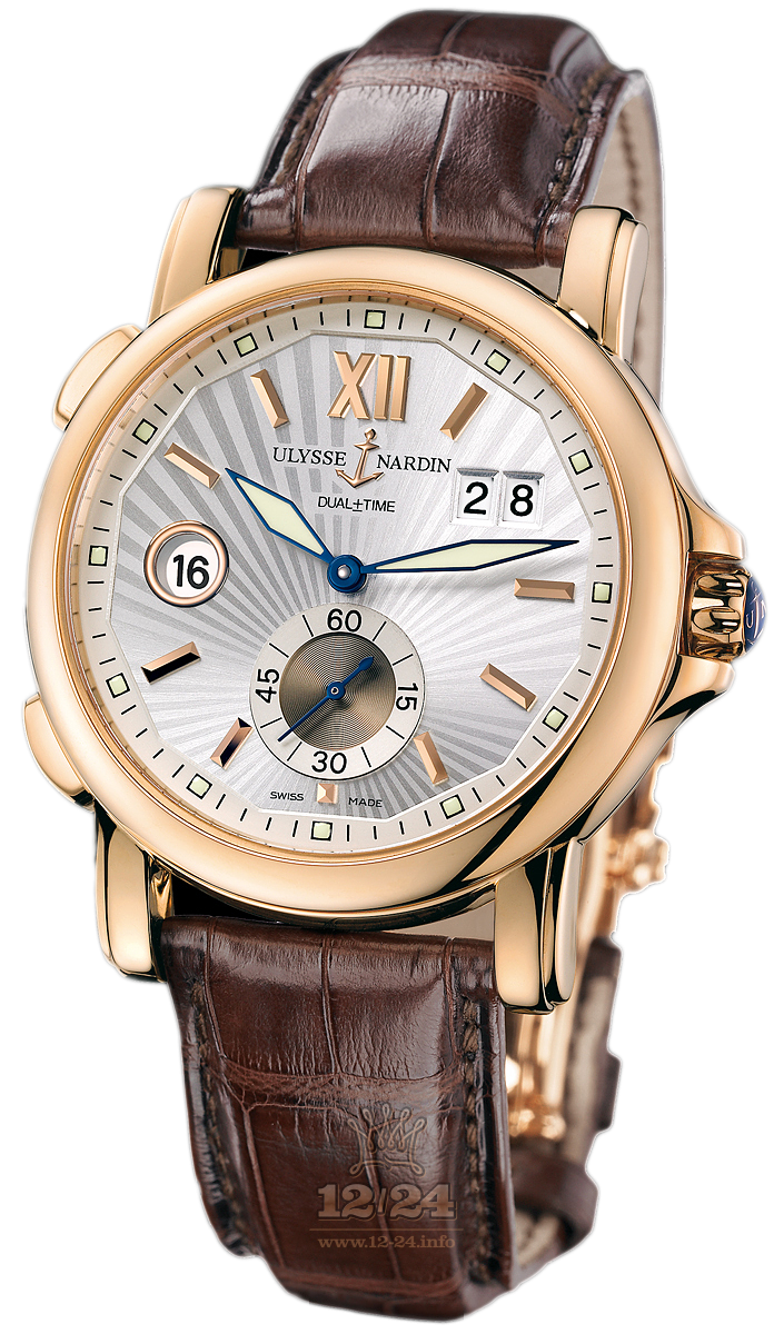 Ulysse Nardin Classic Watch 246-55/31 42 mm Pink gold Case Silver Dial