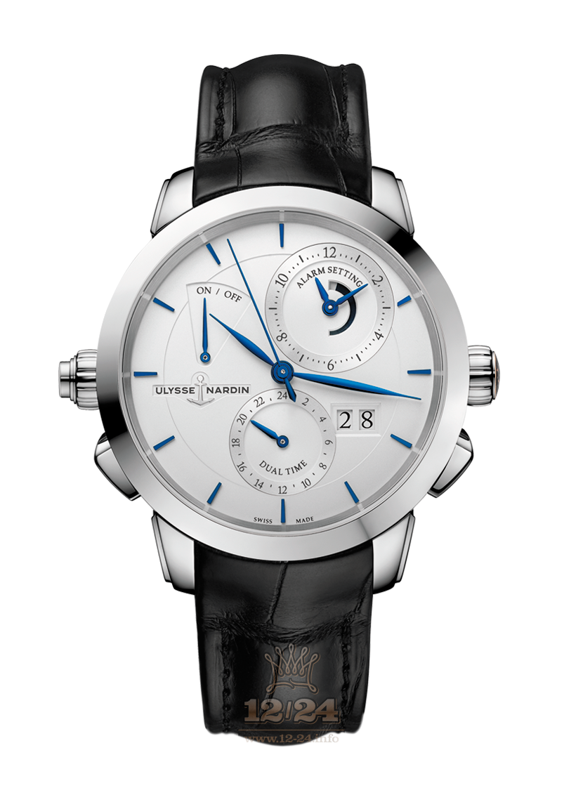 Ulysse Nardin Classic Watch 673-05/90 44 mm Stainless steel Case Silver Dial