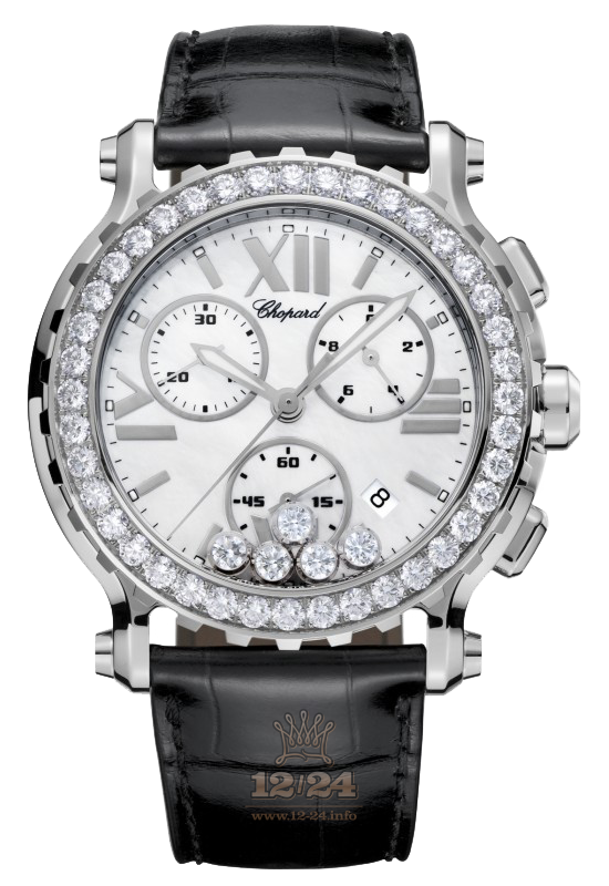 Chopard Happy Diamonds Watch 288499-3021 42 mm Stainless steel Case White Dial