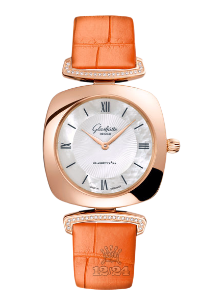 Glashutte Ladies Watch 1-03-02-05-05-31 31 mm Pink gold Case White Dial