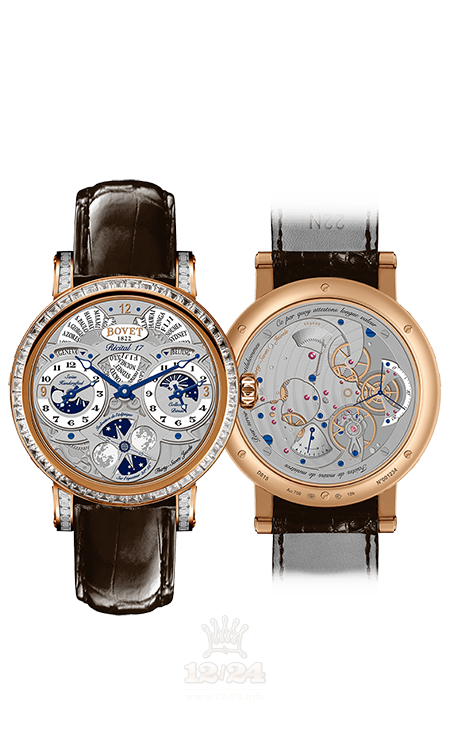 Bovet Dimier Watch R170001-SB123 45 mm Pink gold Case White Dial
