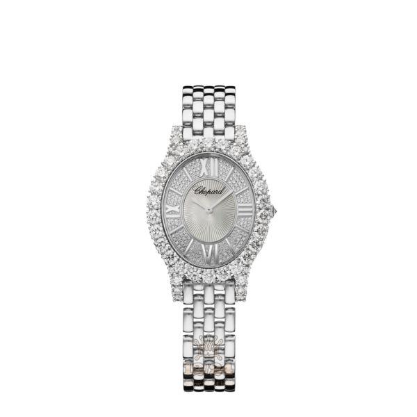 Chopard L Heure du Diamant Watch 109422-1101 29 mm White gold Case Silver Dial