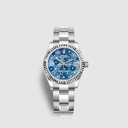Rolex Datejust Watch 278274-0035 31 mm Stainless steel White gold Case Blue Dark blue Dial