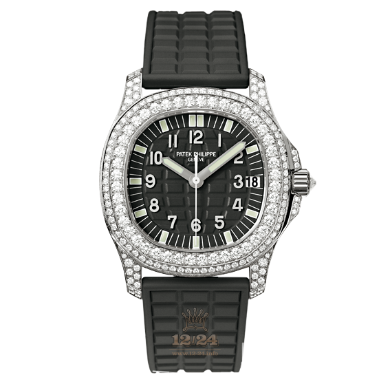 Patek Philippe Aquanaut Watch 5069G-001 35 mm White gold Case Black Dial