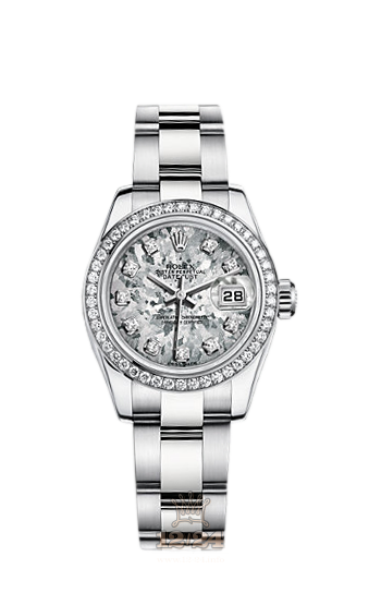 Rolex Lady-Datejust Watch 179384-0008 26 mm Steel / White gold Case Gray Dial