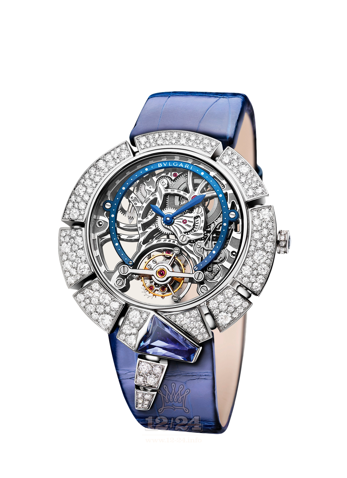 Bvlgari Serpenti Watch 102723 SPW41C7GDLTBSK 41 mm White gold Case Silver Dial