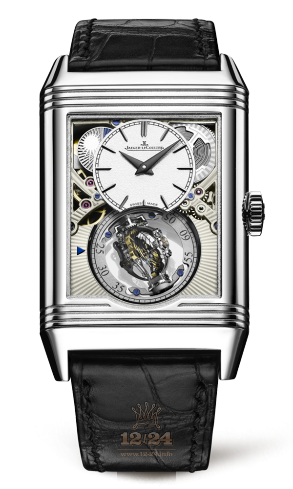 Jaeger-LeCoultre Reverso Watch 3946420 51 mm Platinum Case White Silver Dial