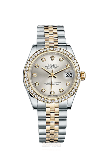 Rolex Datejust Watch 178383-0052 31 mm Steel / Yellow gold Case Silver Dial
