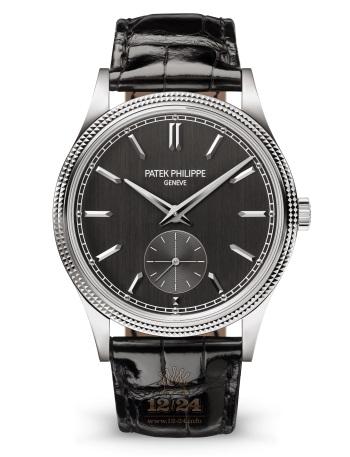 Patek Philippe Calatrava Watch 6119G-001 39 mm White gold Case Gray Dial