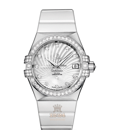 Omega Constellation Watch 123.57.35.20.55.005 35 mm White gold Case White Dial