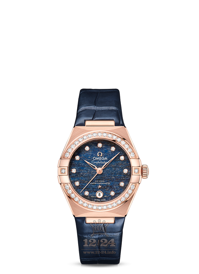 Omega Constellation Watch 131.58.29.20.99.006 29 mm Pink gold Case Dark blue Dial