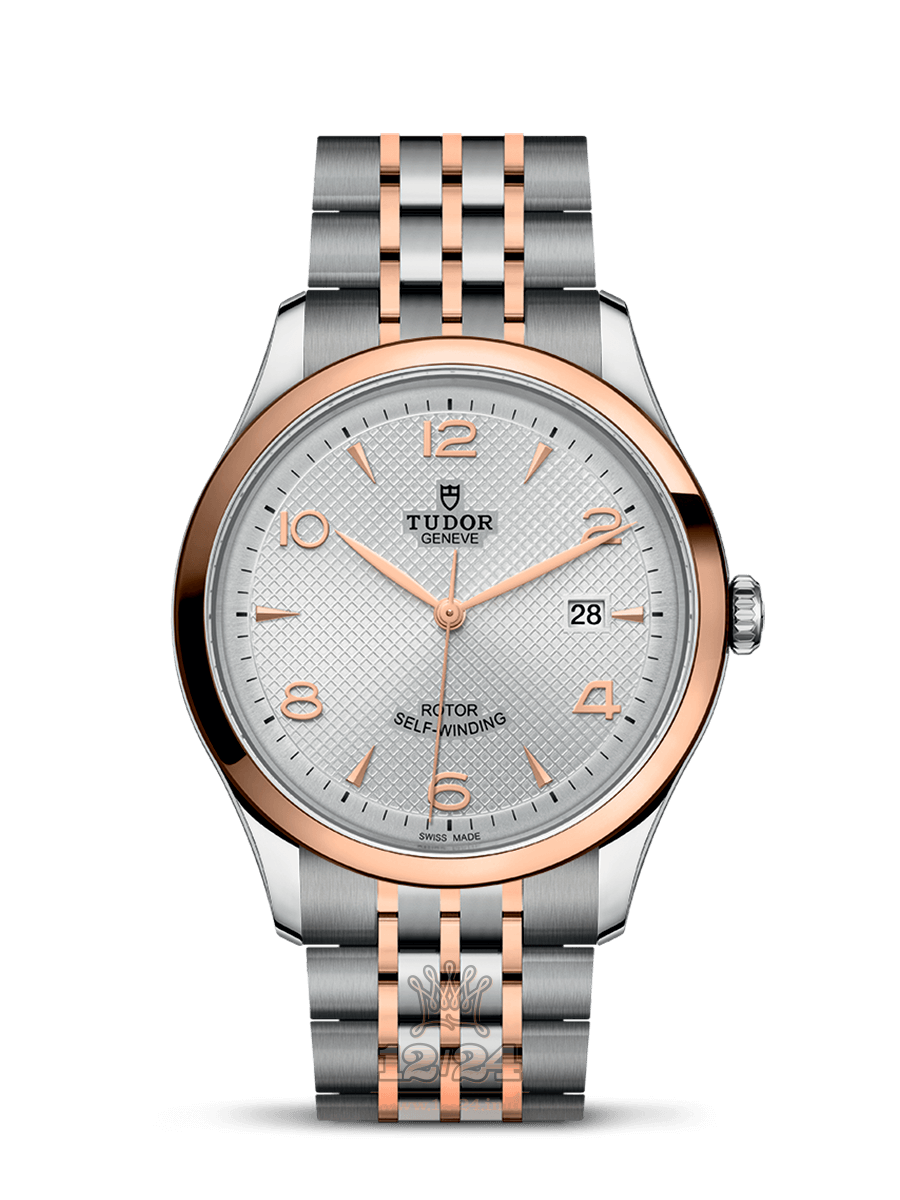 Tudor 1926 Watch m91651-0001 41 mm Steel / Pink gold Case Silver Dial