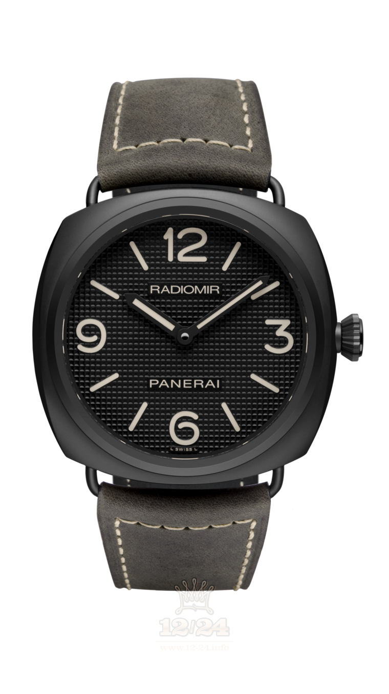 Panerai Radiomir Watch PAM00643 45 mm Ceramics Case Black Dial