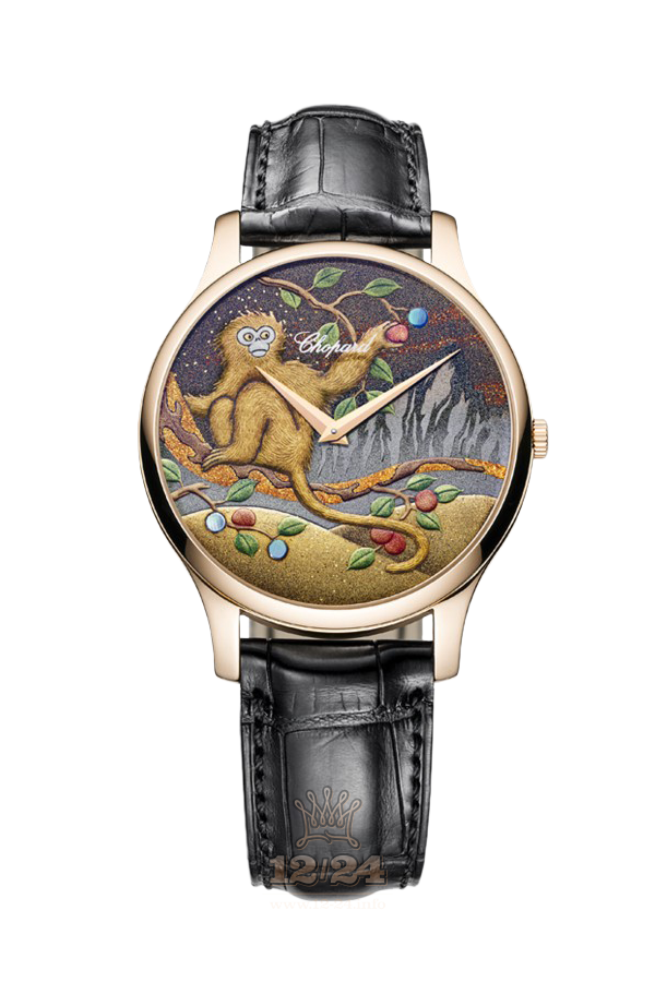 Chopard L.U.C Watch 161902-5061 40 mm Pink gold Case Painted Dial