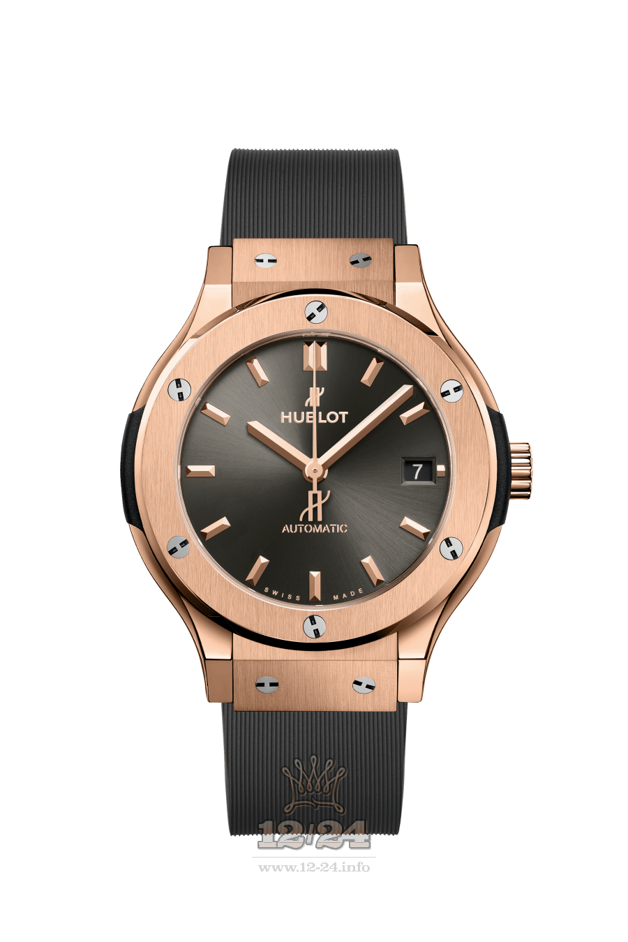 Hublot Classic Fusion Watch 565.OX.7081.RX 38 mm Pink gold Case Black Dial