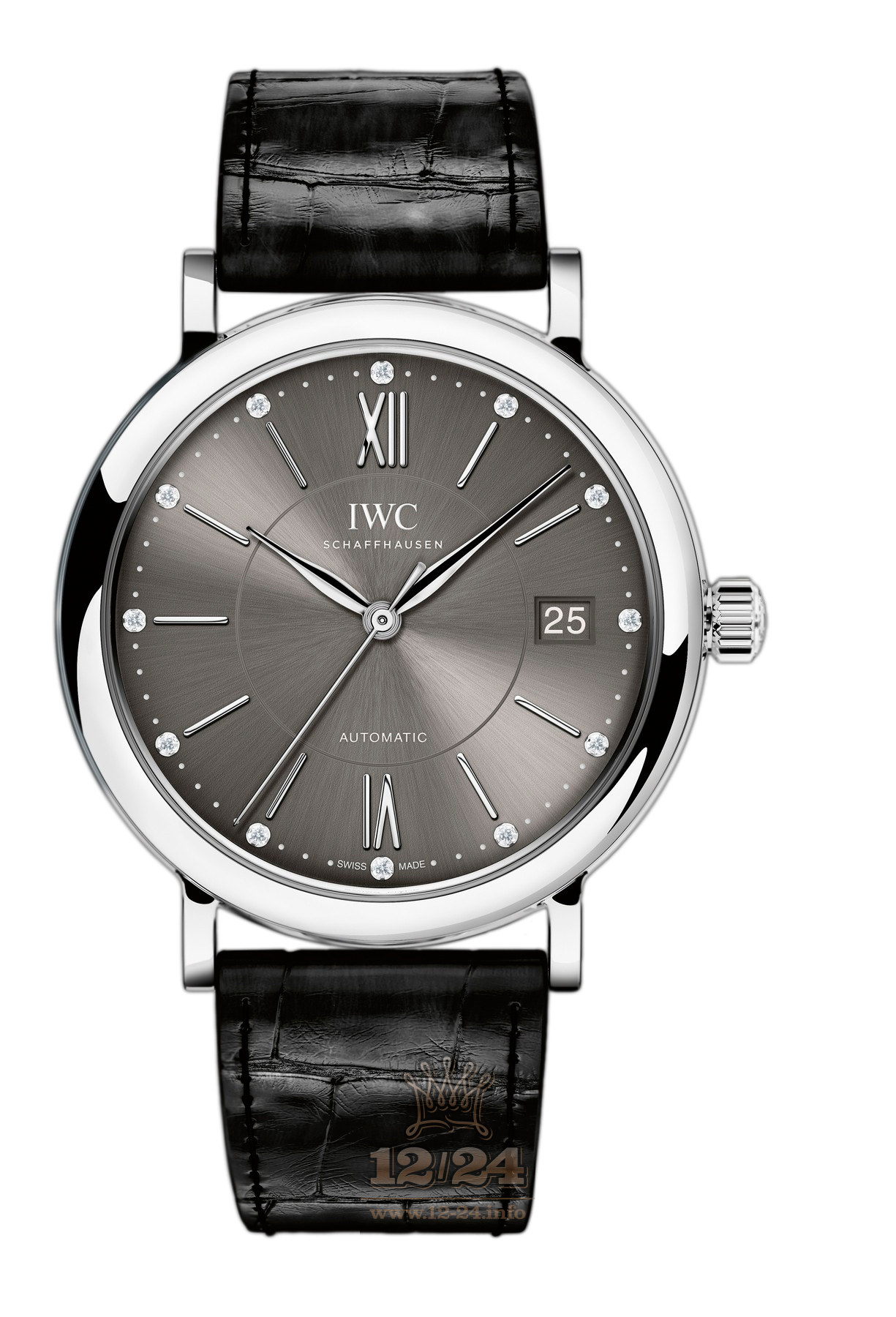 IWC Portofino Watch IW458102 37 mm Stainless steel Case Gray Dial