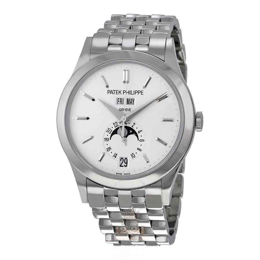 Patek Philippe Complications Watch 5396/1G-010 38 mm White gold Case Silver Dial