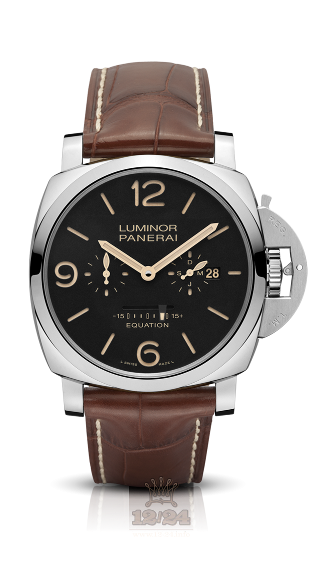 Panerai 2015 Watch PAM00601 47 mm Stainless steel Case Black Dial