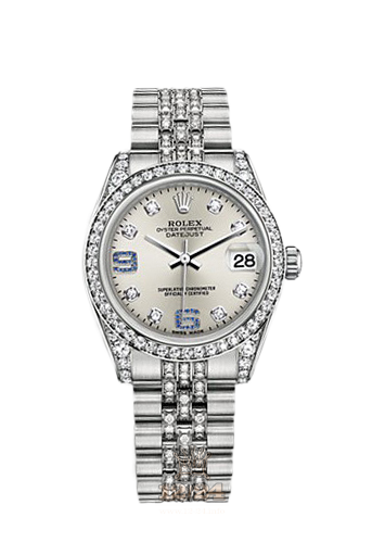 Rolex Datejust Watch 178159-0055 31 mm White gold Case Silver Dial