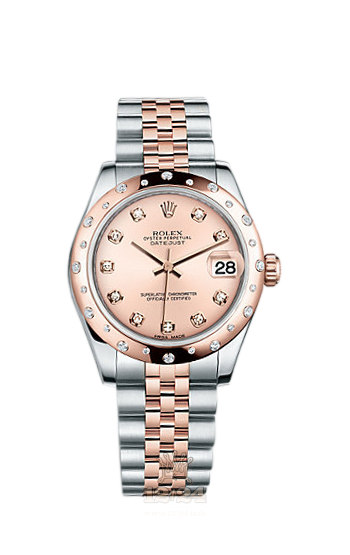 Rolex Lady-Datejust Watch 178341-0002 31 mm Steel / Pink gold Case Pink Dial