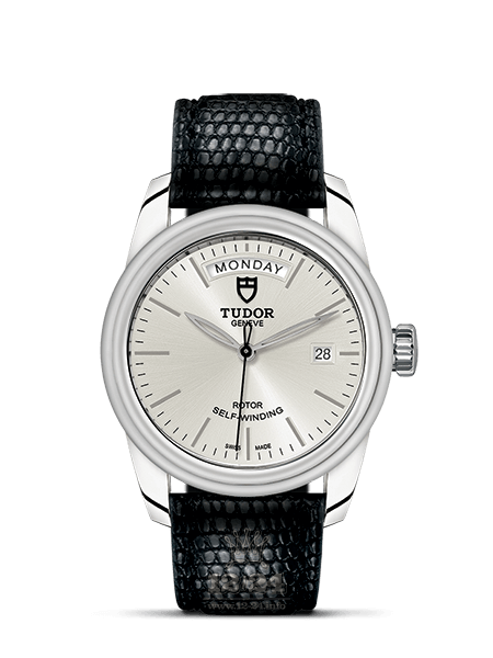 Tudor Glamour Watch 56000-0129 39 mm Stainless steel Case Silver Dial