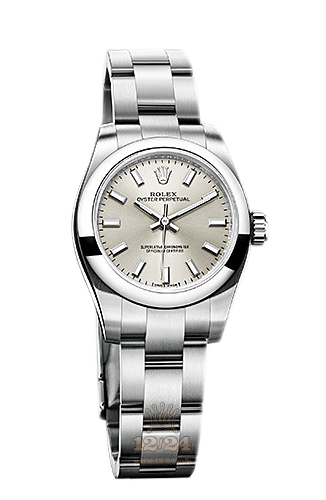 Rolex Oyster Perpetual Watch 176200-0015 26 mm Stainless steel Case Silver Dial