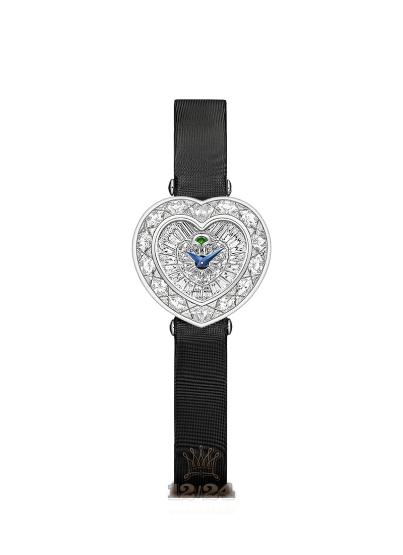 Graff Jewellery Watches Watch Tril Hrt Diam White gold Case Silver Dial