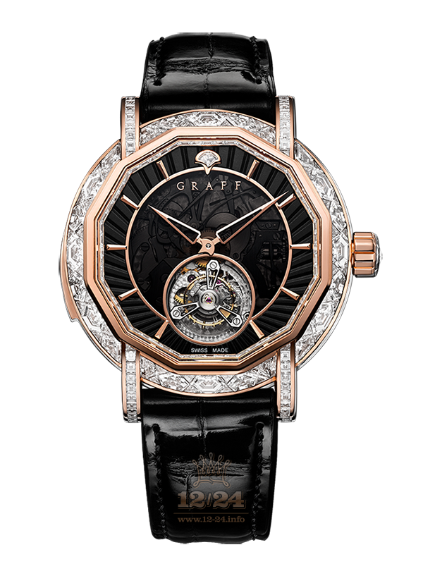 Graff MasterGraff Watch MGMR47RGDLBAS 47 mm Pink gold Case Black Dial