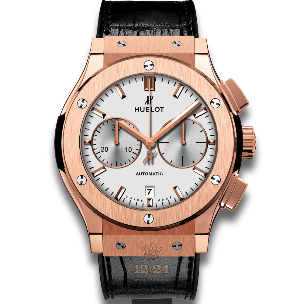 Hublot Classic Fusion Watch 521.OX.2611.LR 45 mm Red gold Case Silver Dial