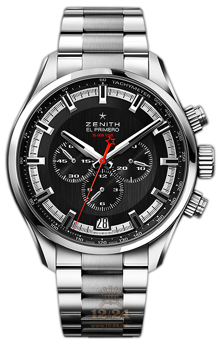 Zenith El Primero Watch 03.2280.400/91.M2280 46 mm Stainless steel Case Gray Dial