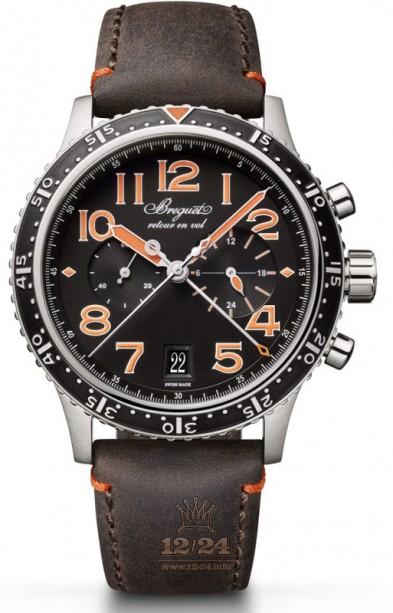 Breguet Type XX / Type XXI Watch 3815TI/HO/3ZU 42 mm Titanium Case Black Dial
