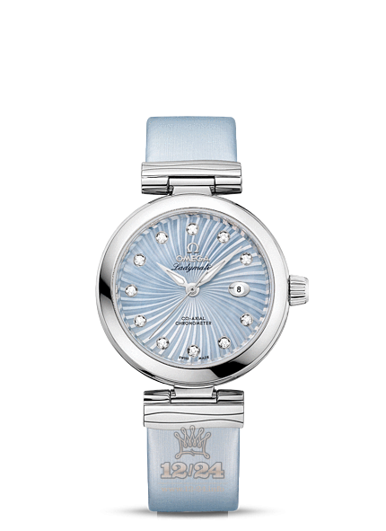 Omega Ladymatic Watch 425.32.34.20.57.002 34 mm Stainless steel Case Blue Dial