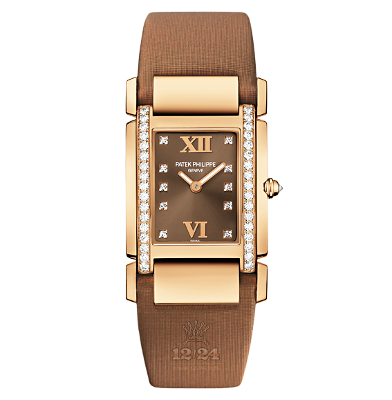 Patek Philippe Twenty~4 Watch 4920R-001 25 mm Pink gold Case Brown (chocolate) Dial