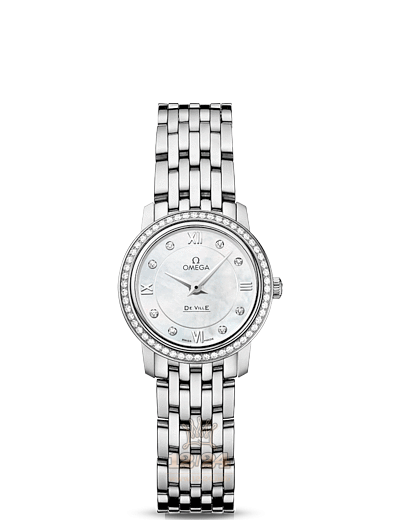 Omega Prestige Watch 424.15.24.60.55.001 24 mm Stainless steel Case White Dial