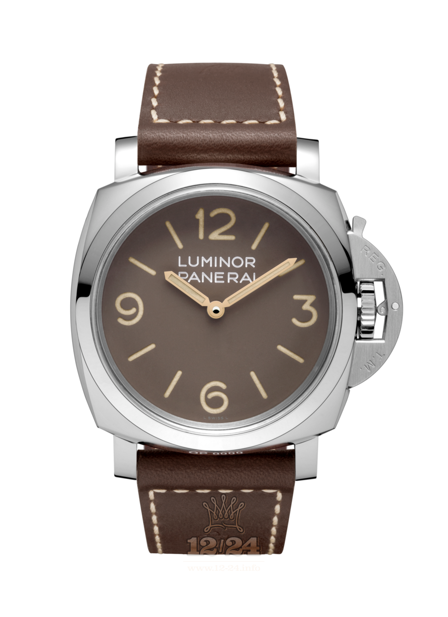 Panerai 2016 Watch PAM00663 47 mm Stainless steel Case Brown (chocolate) Dial