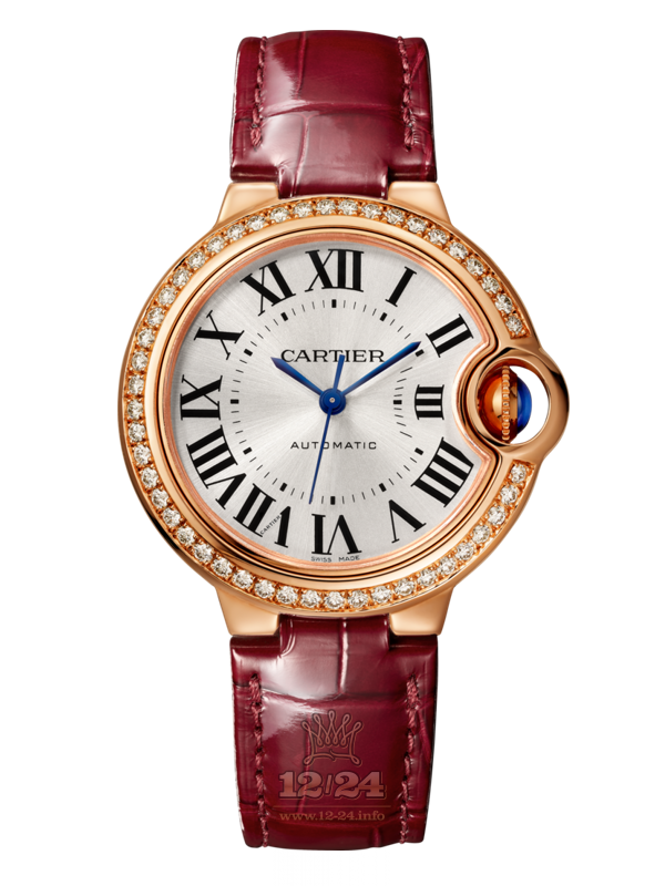 Cartier Ballon Blanc de Cartier Watch WJBB0034 36 mm Pink gold Case Silver Dial