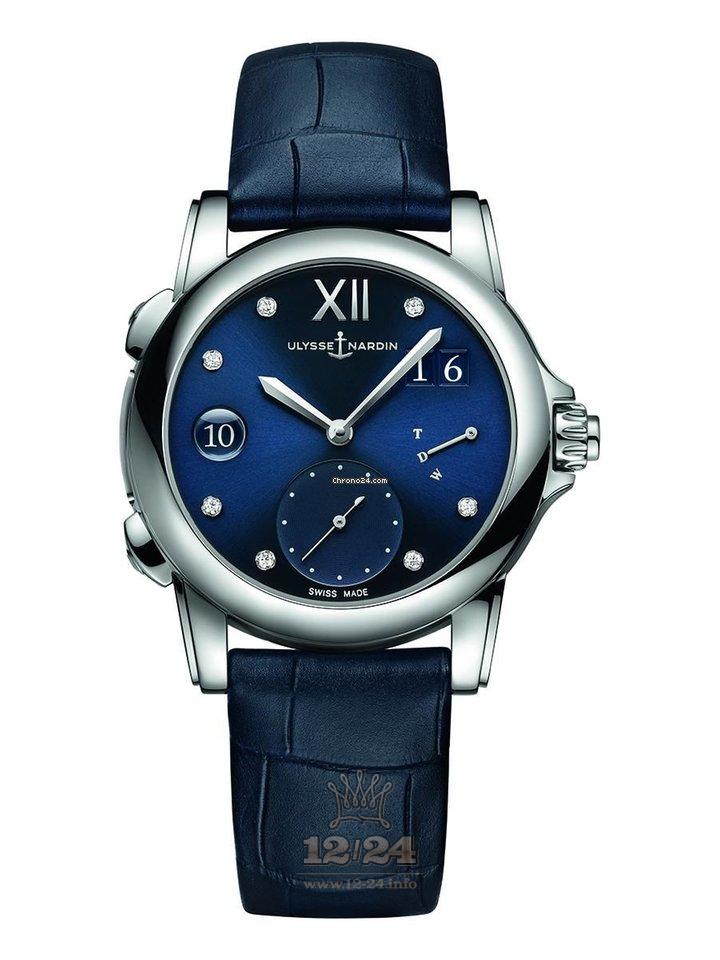 Ulysse Nardin Classic Watch 3243-222/393 38 mm Stainless steel Case Dark blue Dial