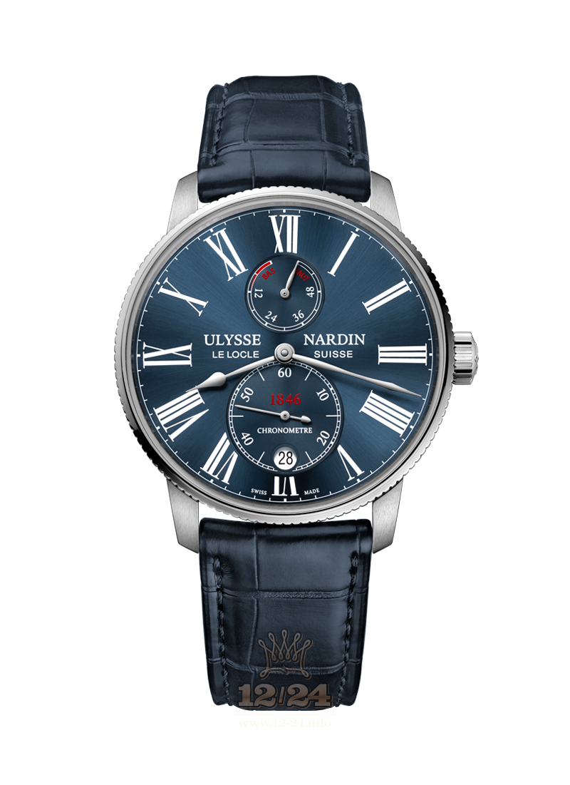 Ulysse Nardin Marine Watch 1183-310/43 42 mm Stainless steel Case Dark blue Dial