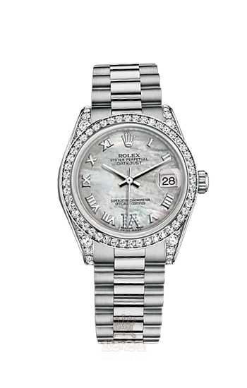Rolex Datejust Watch 178159-0051 31 mm White gold Case White Dial