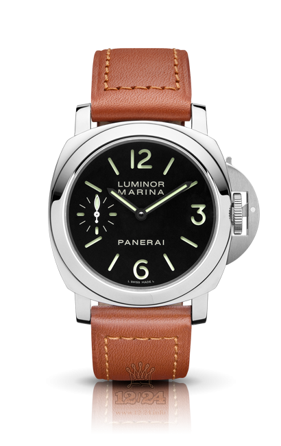Panerai Luminor Watch PAM00111 44 mm Stainless steel Case Black Dial