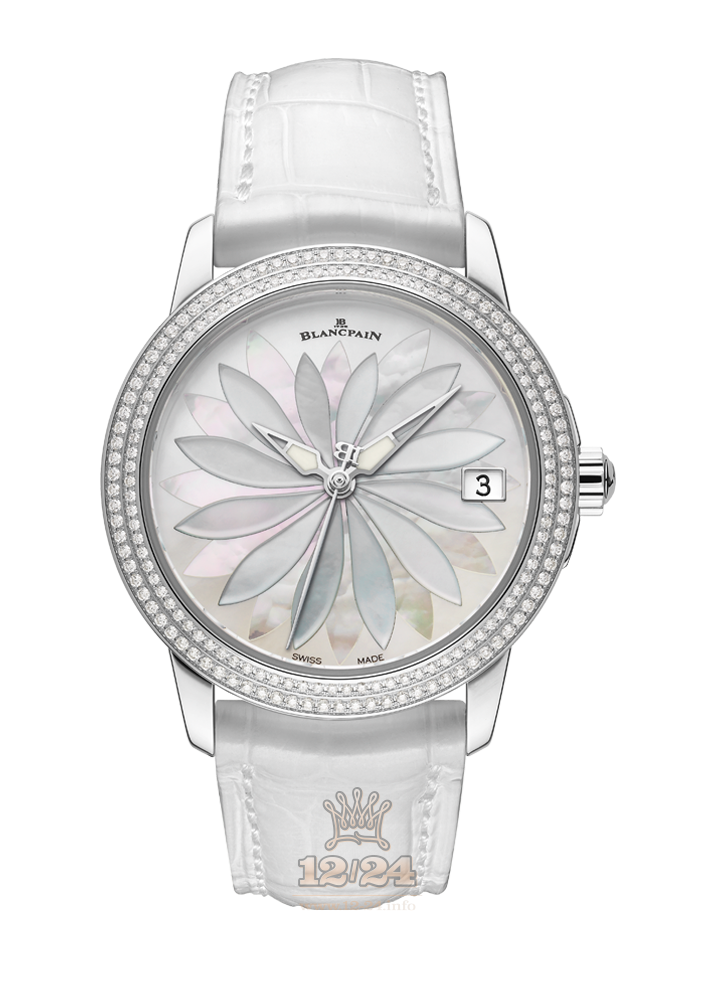 Blancpain Women Watch 3300Z-3544-55B 34 mm White gold Case White Dial