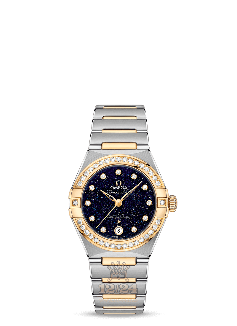 Omega Constellation Watch 131.25.29.20.53.001 29 mm Steel / Yellow gold Case Dark blue Dial